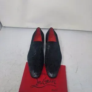Christian Louboutin Black Dandy Chick Velvet Lame Loafer Christian Louboutin | Shoes | Christian Louboutin Black  main image 4